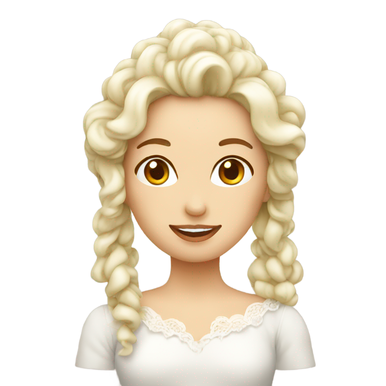 genmoji: Femme avec chantilly sur la face