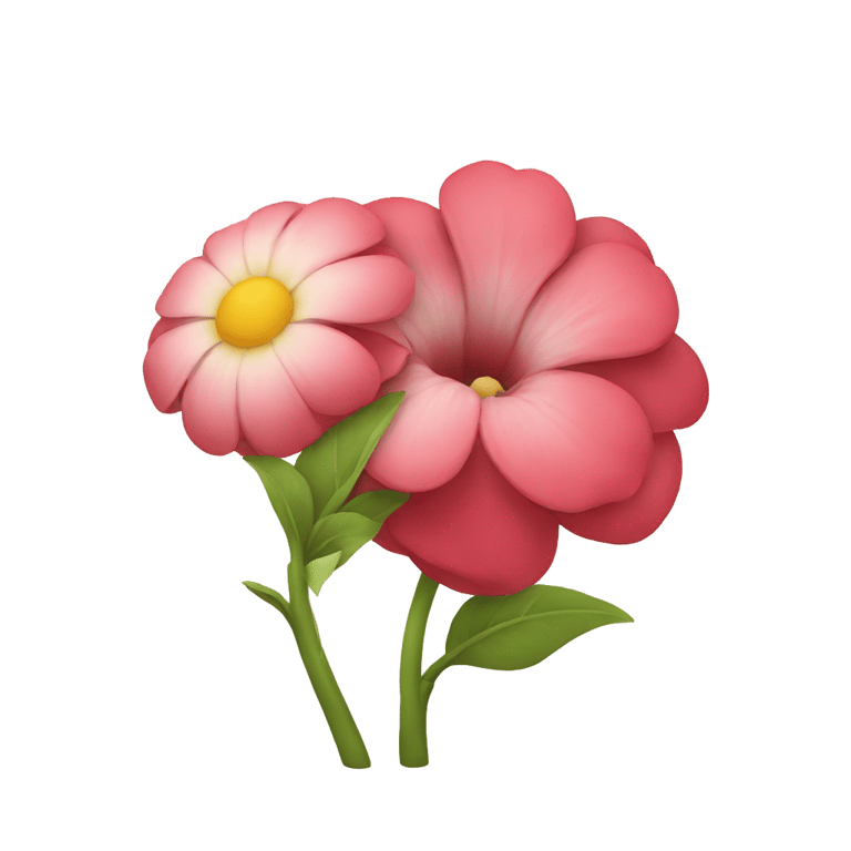 genmoji : Flower kissing
