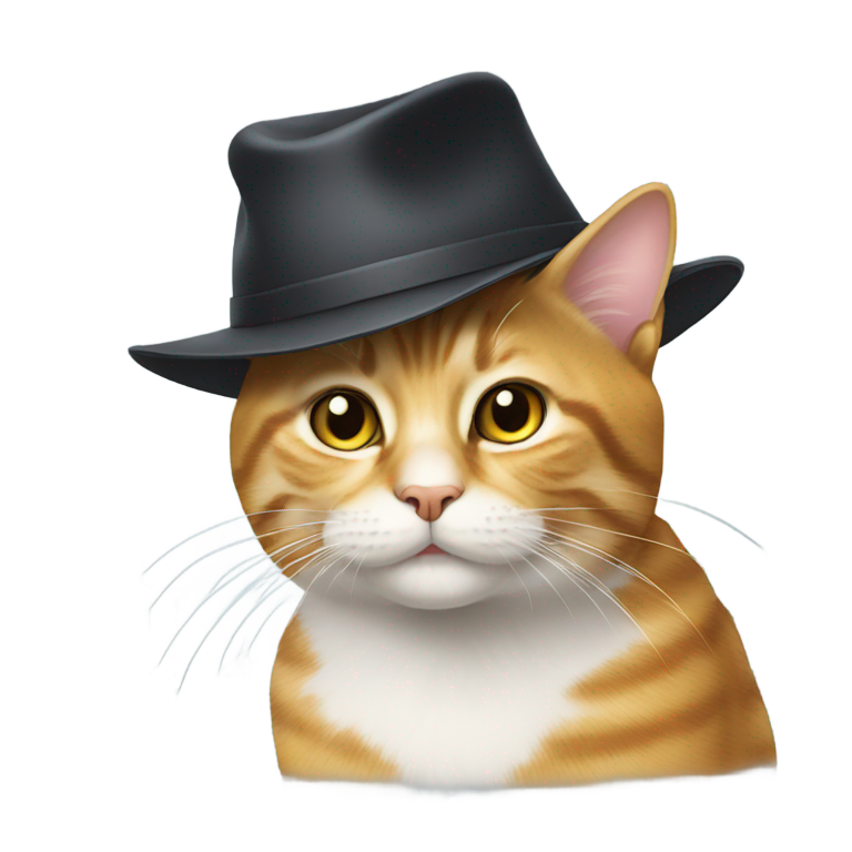 prompt: 戴帽子的猫