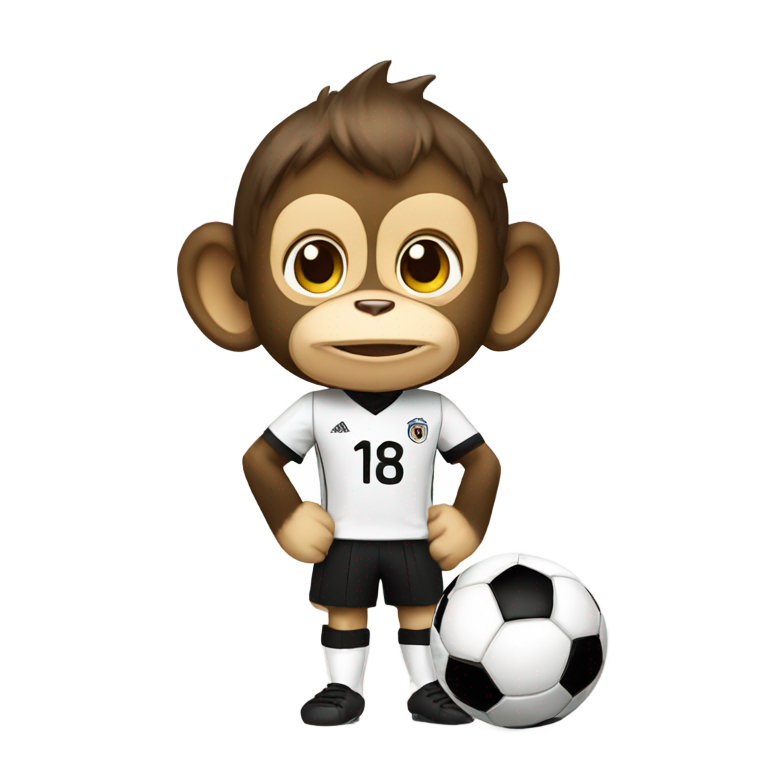 絵文字：チビサッカーサル