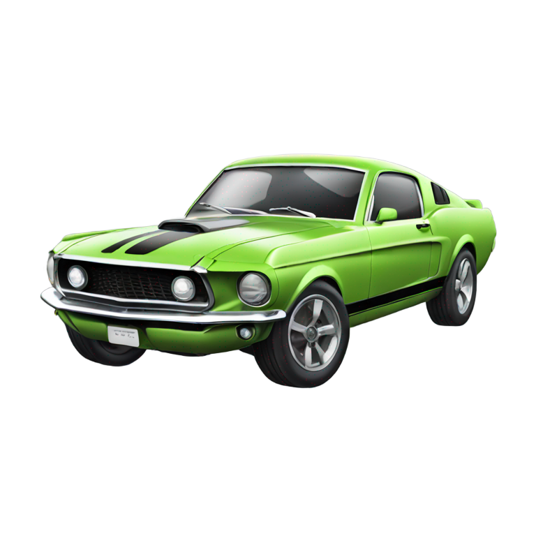 genmoji：toy machine mustang