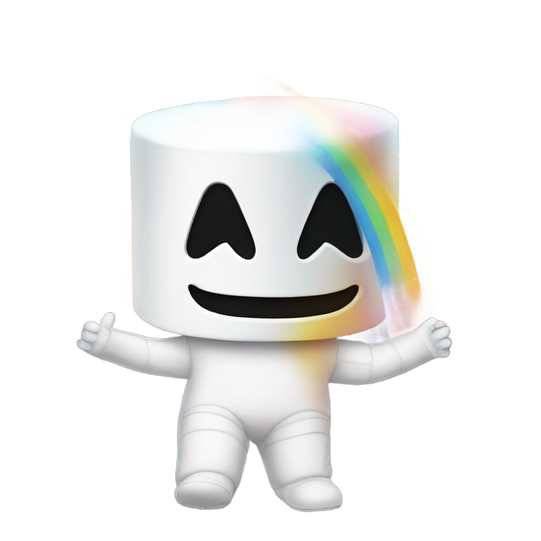 絵文字：Rainbow marshmello