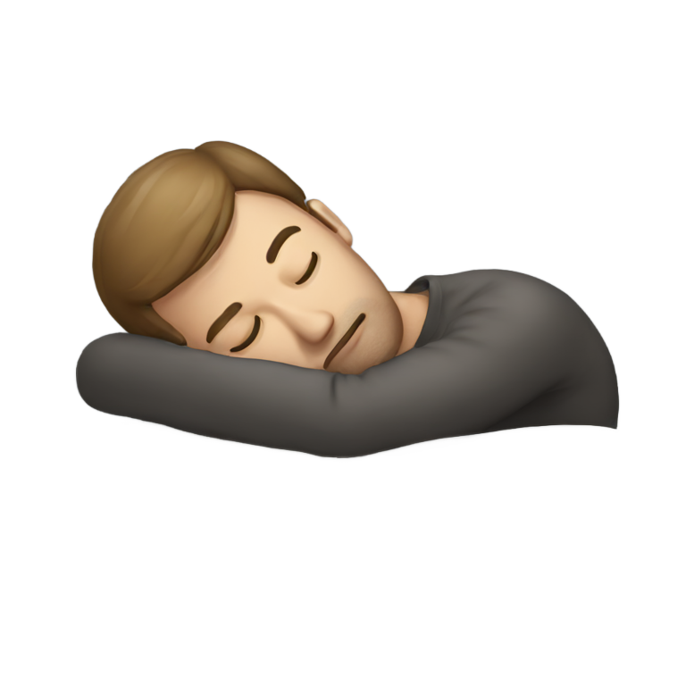 genmoji：男人真想睡觉