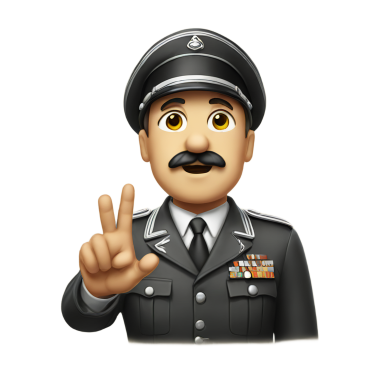 Seig heil Hitler gesture salute. Arm is angled upwards and straight ...