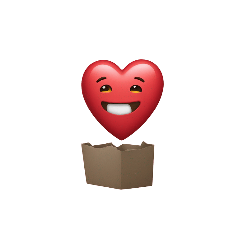 genmoji: A friends heart emoji but secretly crushing