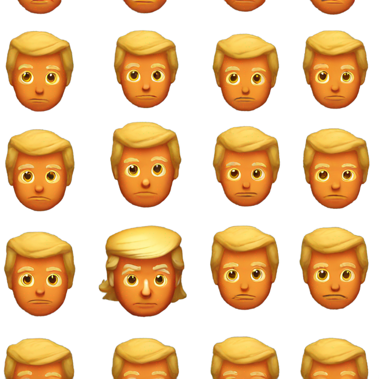 genmoji：橙色皮肤的疯狂唐纳德·特朗普