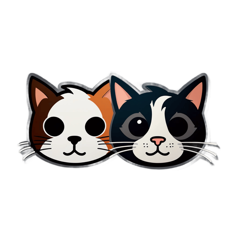 genmoji: Dog nose and cat whiskers side by side