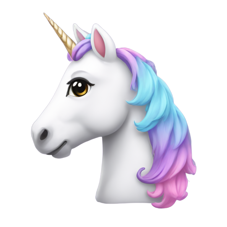 genmoji: a cute unicorn