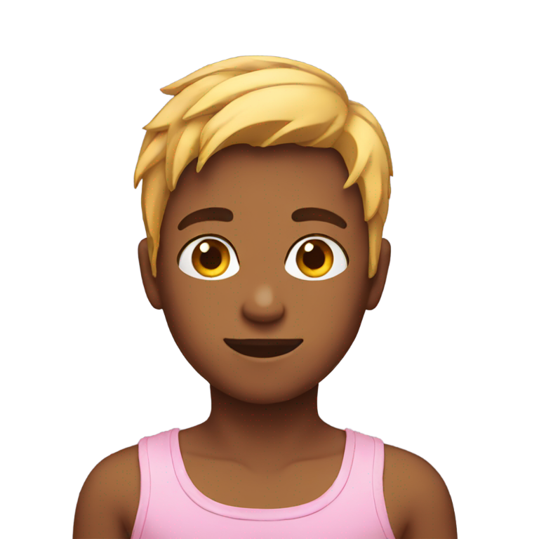 genmoji: boy wearing bra
