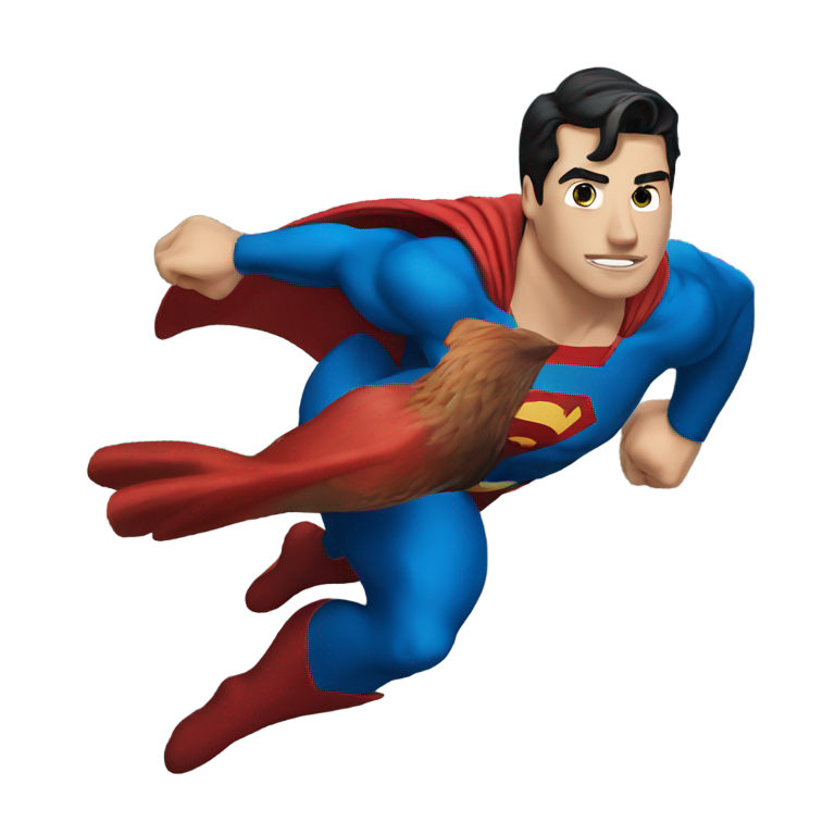 絵文字：スーパーマンがアヒルだったら