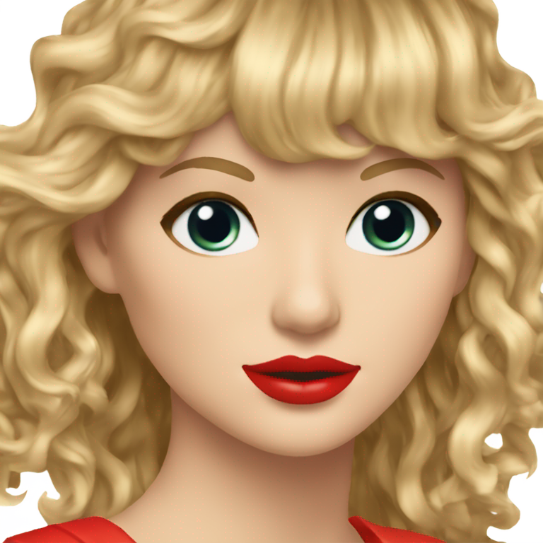 genmoji : Taylor Swift dans l'ère de Red (Taylor's Version)