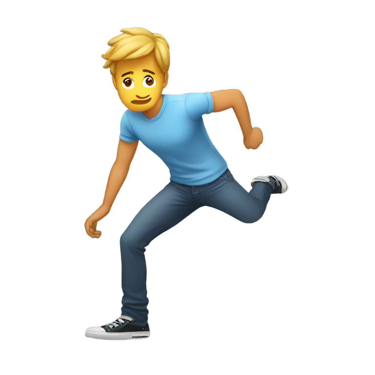 genmoji : Un mec qui remue les fesses
