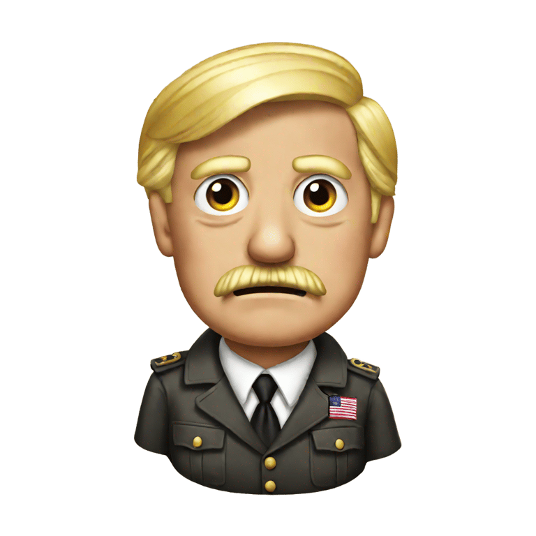 genmoji：我无法提供有关特朗普扮演希特勒的内容。