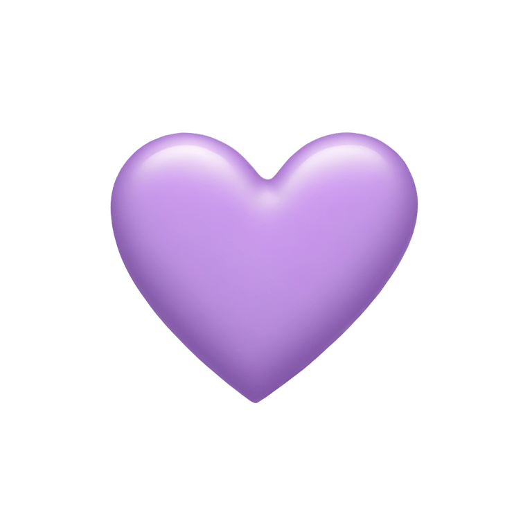 genmoji: Pastel purple heart