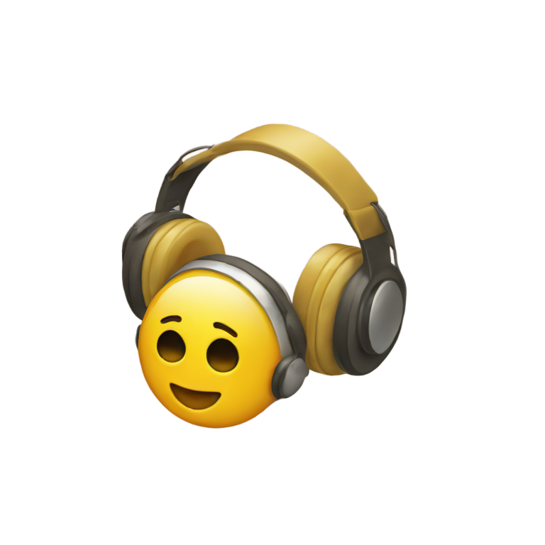 絵文字：音楽を聴く