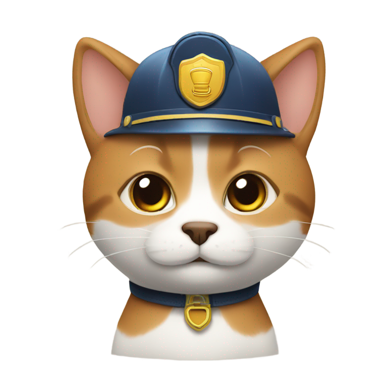 genmoji: pompier avec chat