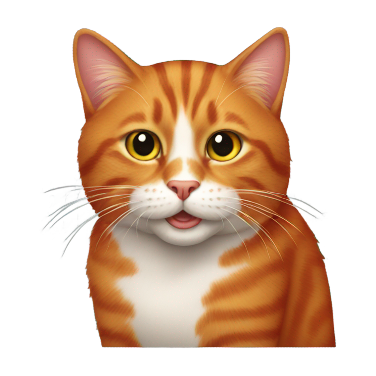 genmoji：一只红色的猫咪