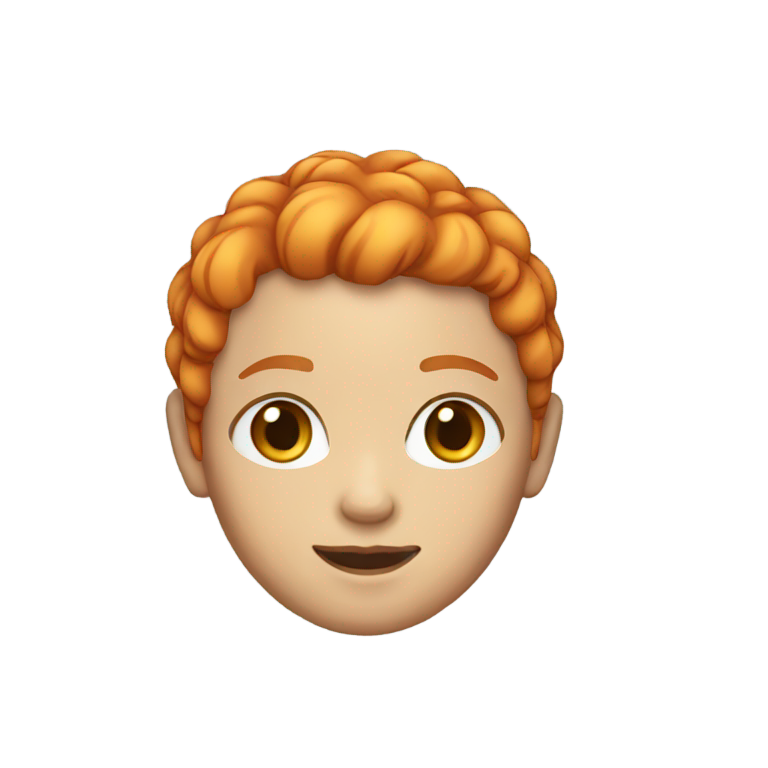 genmoji : Fille rousse, hommes noirs