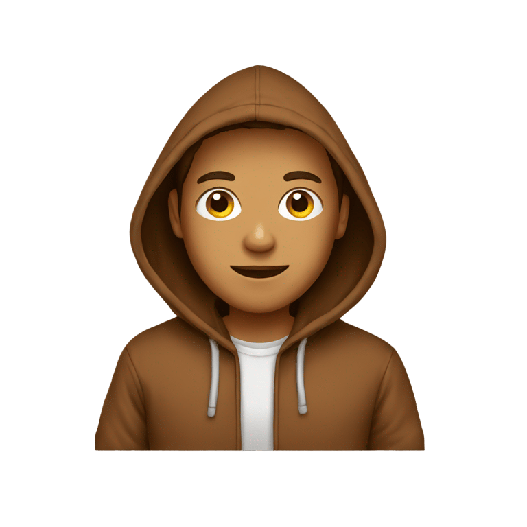 genmoji : Brown hoodie