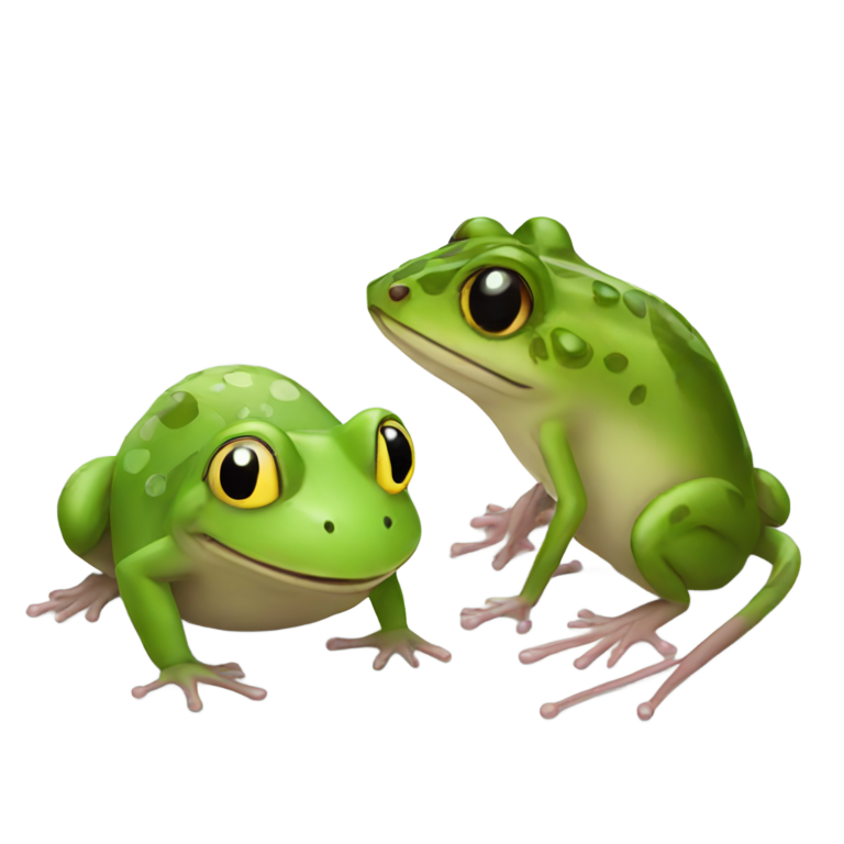 genmoji: Rat and frog