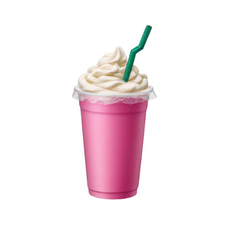 genmoji: e.g. the starbucks pink drink