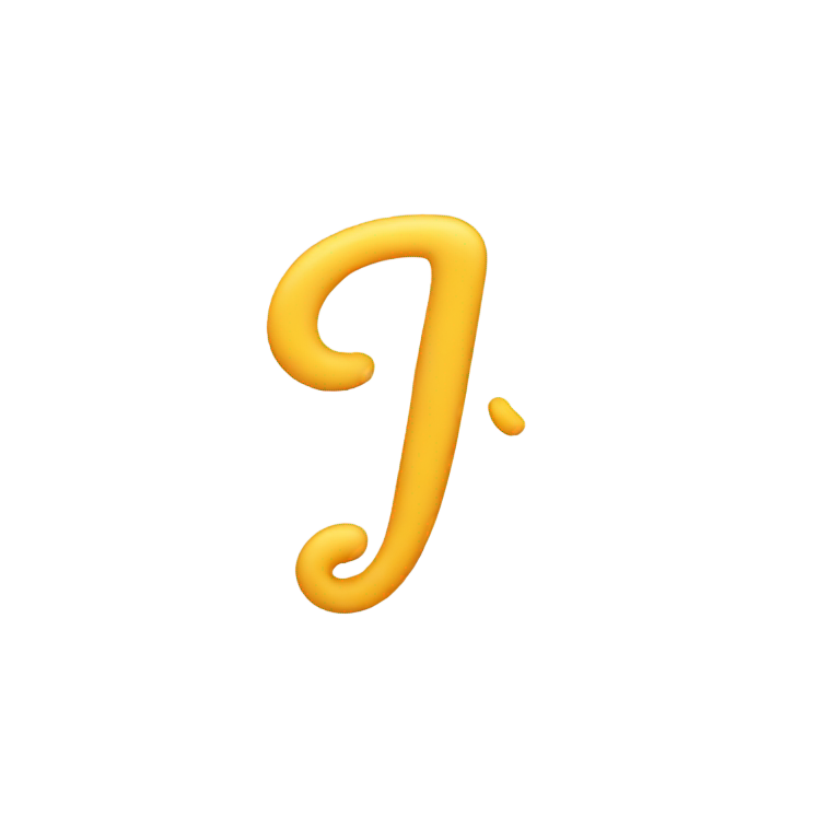 genmoji：草书字母j