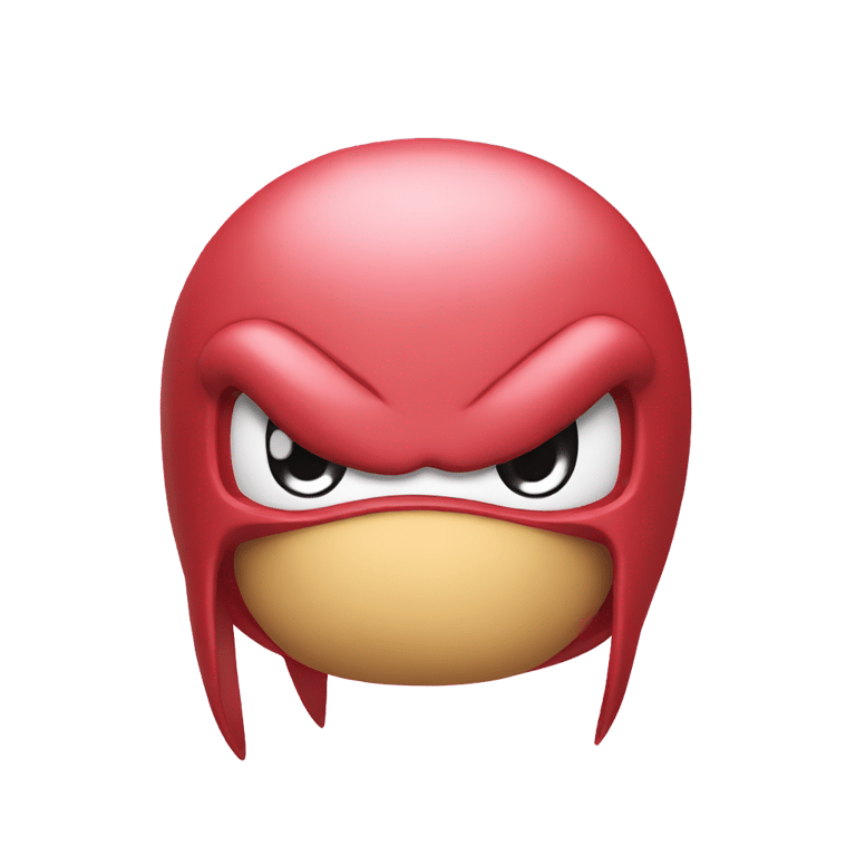 genmoji : Knuckles from sanic