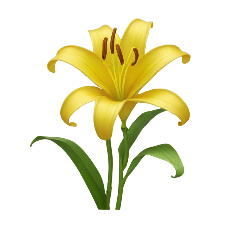 genmoji : Yellow Lily