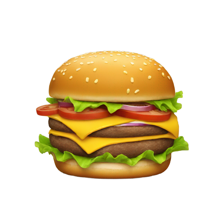 genmoji : Burger robot