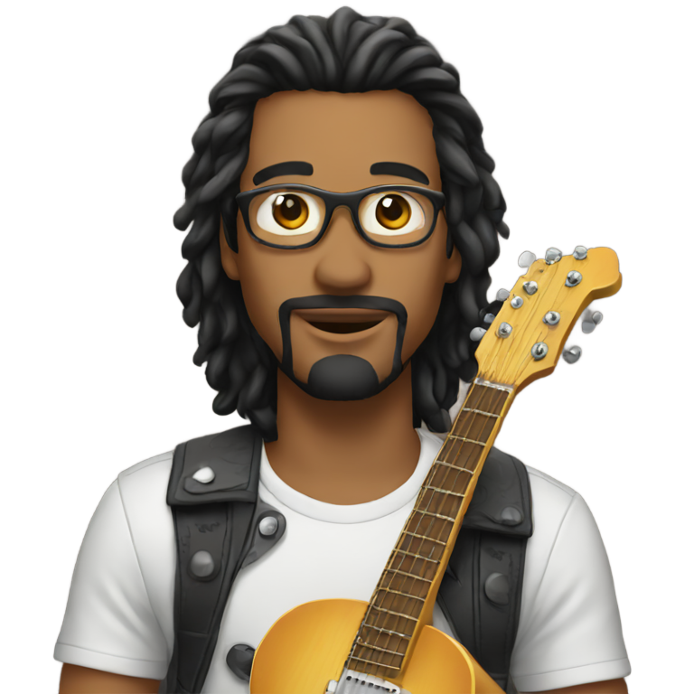 genmoji：吉他手