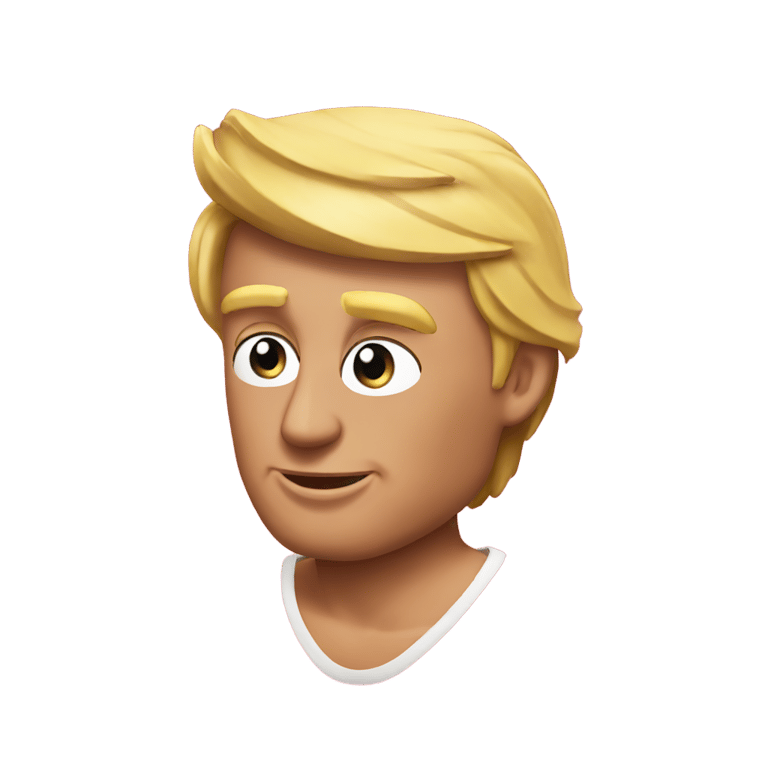 genmoji：donald trump on love island