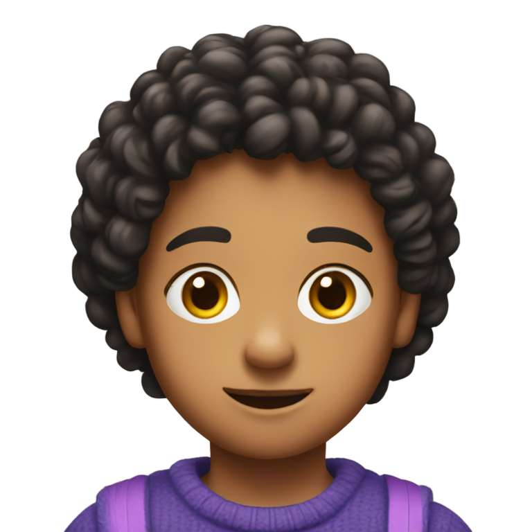 genmoji：一个名叫Lars的孩子穿着冠军套头衫