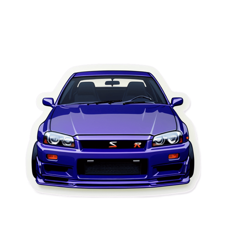 genmoji: Nissan skyline r34
