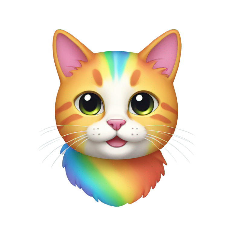 絵文字：Rainbow cat