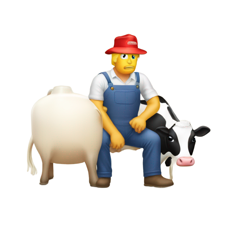 genmoji : "Jelking it" - Donald Trump traite par un fermier