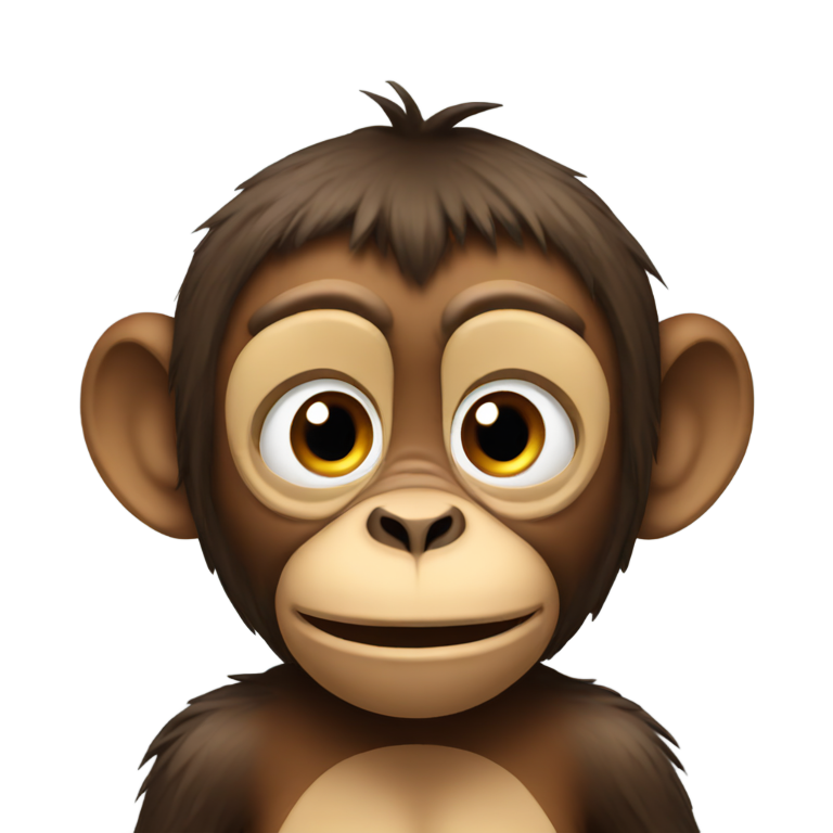 genmoji：震惊的猴子