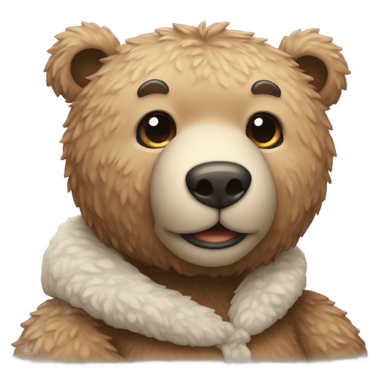 絵文字：Cold Teddy bear