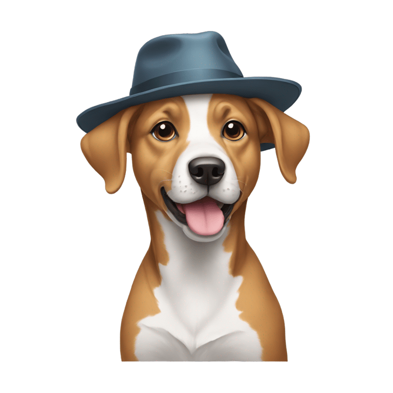 genmoji：戴着帽子写着KOH的狗