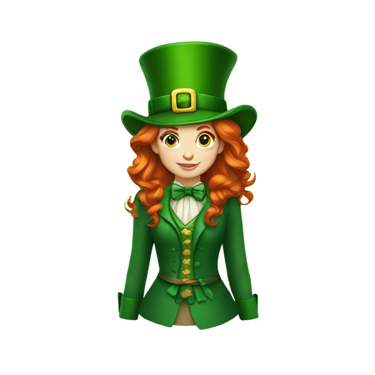genmoji : Leprechaun roux femelle