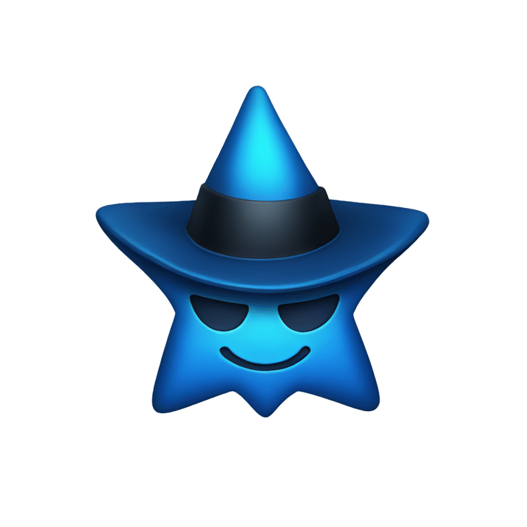 genmoji：蓝星戴顶帽