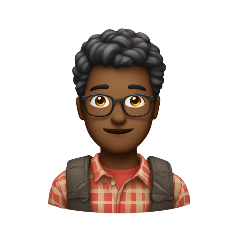 genmoji：格子衬衫男