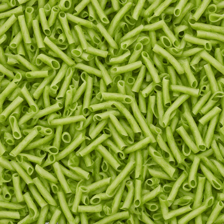 絵文字：Green pesto pasta