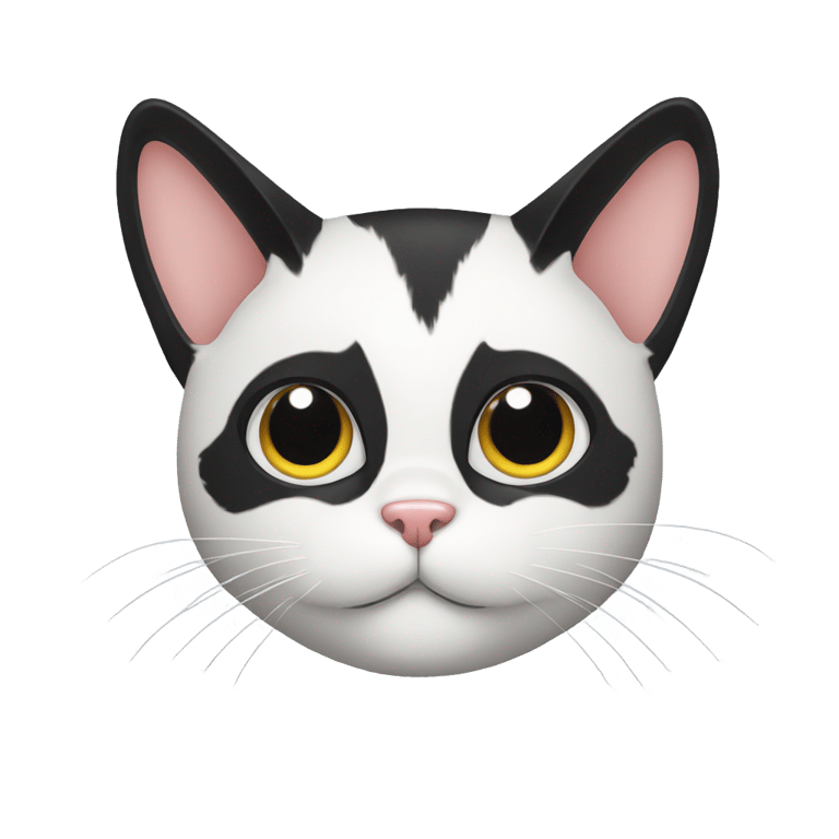 genmoji：黑白猫头