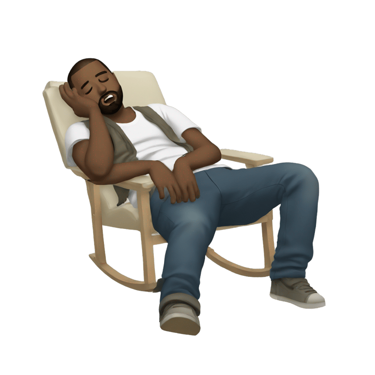 genmoji : kanye drunk