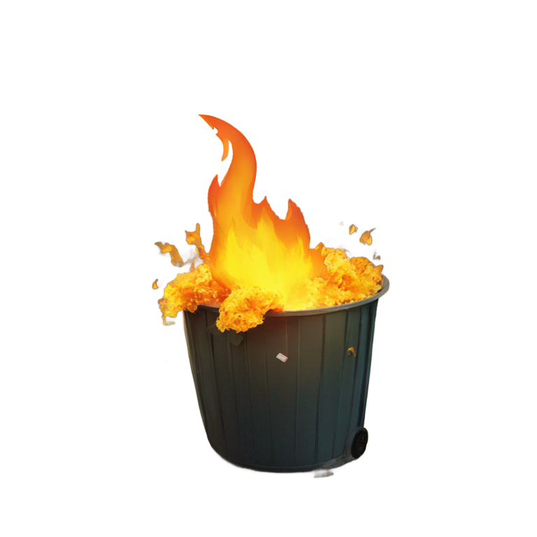 genmoji : Terre en feu dans les déchets