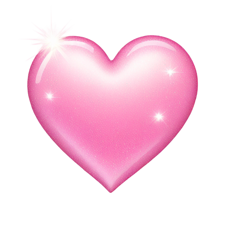 genmoji: light pink sparkling heart emoji
