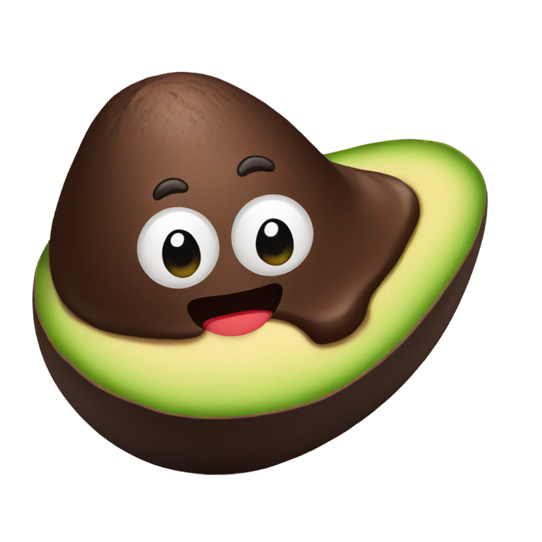 genmoji: chocolate avocado
