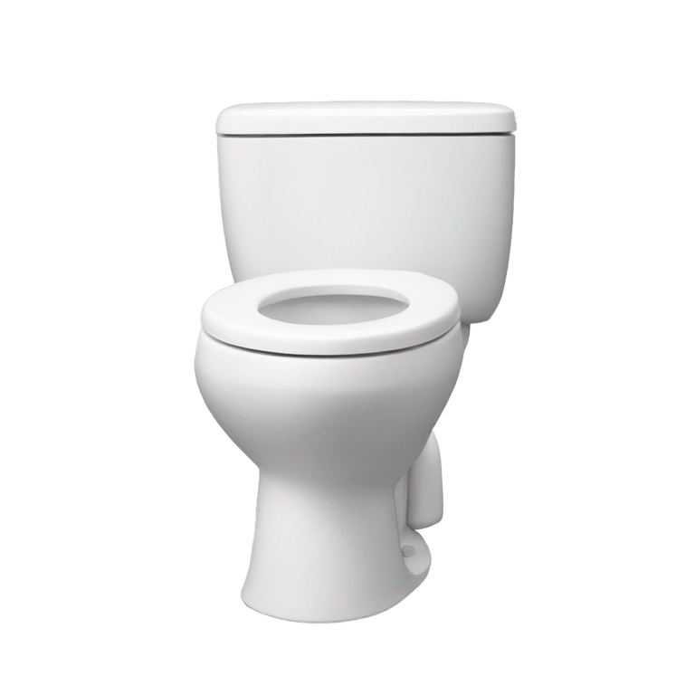 genmoji：Toilet with a head coming out of it