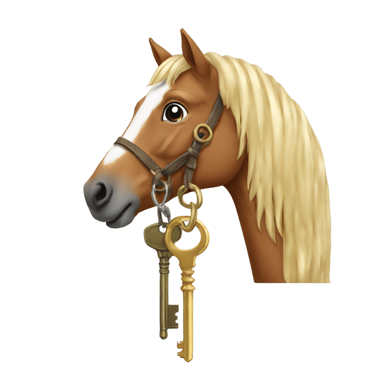 genmoji : Horse with key