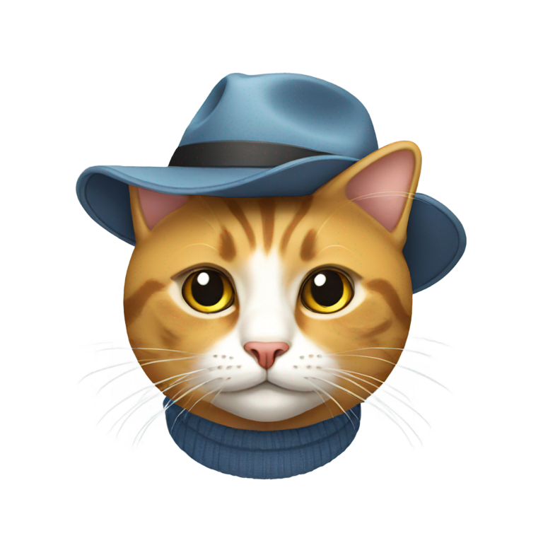 genmoji：一只猫戴着帽子